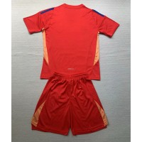 Camiseta Italia Portero Visitante Equipación para niños Eurocopa 2024 manga corta (+ pantalones cortos)